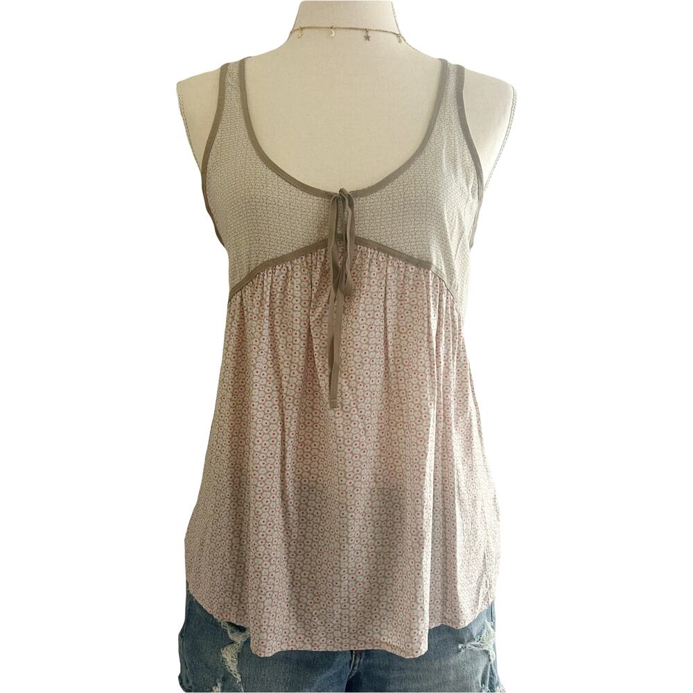 Old Navy Boho Tie Floral Tank Top Sz S